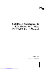 Intel 8XC196Kx Supplement To User’s Manual