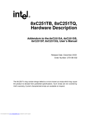 Intel 8XC251SQ Hardware Description