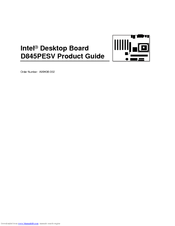 Intel D845PESV Product Manual