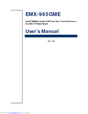 Intel EMX-965GME User Manual