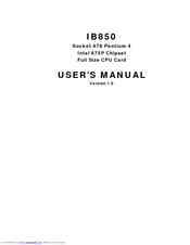 Intel IB850 User Manual