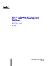 Intel IXDP465 Quick Start Manual