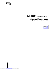 Intel MultiProcessor Specification