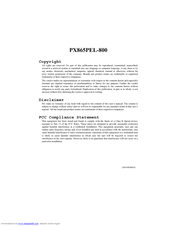Albatron PX865PEL-800 User Manual