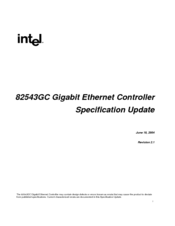 Intel 82543GC Specification Update