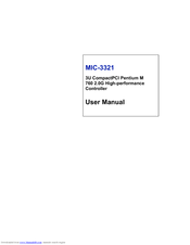 Advantech MIC-3321LS User Manual