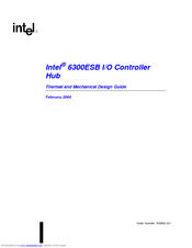 Intel I/O Controller Hub 6300ESB Design Manual