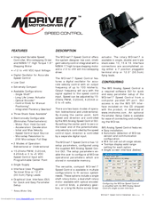 IMS Excellence in Motion MDrive17 Product Data