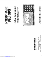 Interphase Pilot GPS Operation Manual