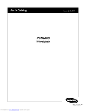Invacare PatriotTM Parts Catalog