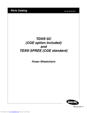 Invacare TDX SC Parts Catalog