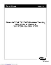 Invacare TDX SPREE-CG Parts Catalog
