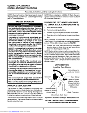 Invacare Ulti-Mate Air Back Installation And Operating Instructions Manual
