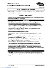 Invacare 6358E Assembly, Installation And Operating Instructions
