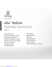Iomega Portable Hard Drive eGo Helium Quick Start Manual