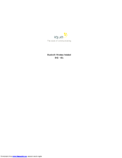 Iqua BHS - 601 User Manual