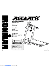 Ironman Fitness ACCLAIM Owner's Manual