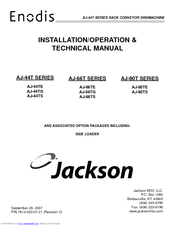 Jackson AJ-44TS Installation/Operation & Technical Manual