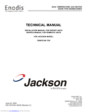 Jackson Gas Heated Door-Type Dishmachines Tempstar TGP Technical Manual
