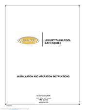 Jacuzzi HD84000 Installation And Operation Instructions Manual
