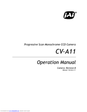 JAI CV-A11 Operation Manual