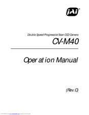 JAI CV-M40 Operation Manual