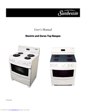 Sunbeam Electric and Ceran-Top Ranges User Manual