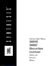 JBL SYNTHESIS SAM2LF Owner's And Installer's Manual