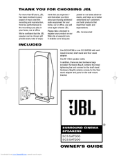 JBL SCSSAT300 Owner's Manual