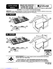 Jenn-Air JGC7536 Installation Manual