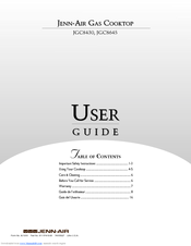 Jenn-Air JGC8645 User Manual