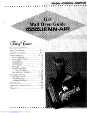 Jenn-Air JGW8130 Manual