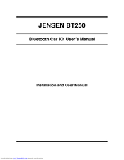 Jensen BT250 User Manual