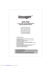 ASA Electronics Voyager AOM-7694 Owner's Manual