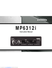 Jensen MP6312I - Ipod/Mp3/Wma Receiver Instruction Manual
