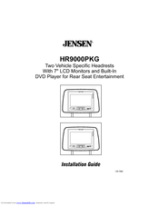 Jensen HR9000PKG Installation Manual
