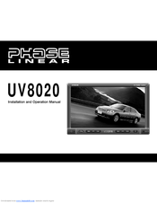 Phase Linear UV8020 Installation And Operation Manual
