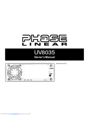 Phase Linear UV8035 Owner's Manual