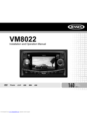 Jensen VM8022 - DVD Player With LCD Installation And Operation Manual