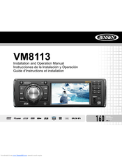 Jensen VM8113 Installation And Operation Manual