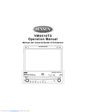 Jensen VM9510TS Operation Manual