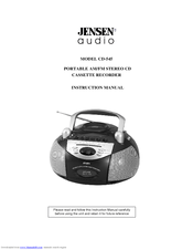 Jensen CD-545 Manuals | ManualsLib