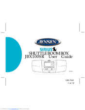 Jensen Sirius JBX100SR User Manual