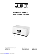 Jet AFS-2000 Owner's Manual