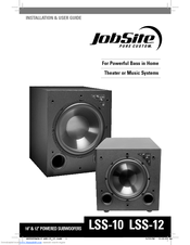 Jobsite LSS-12 Installation & User Manual