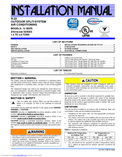 Johnson Controls 13 SEER SERIES Installation Manual