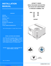 Johnson Controls AFFINITY Series Installation Manual
