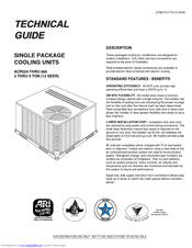 Johnson Controls ACPU024 THRU 060 Technical Manual