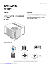 Johnson Controls BUX024 Technical Manual