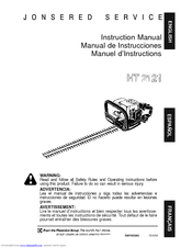 Jonsered HT 2121 Instruction Manual